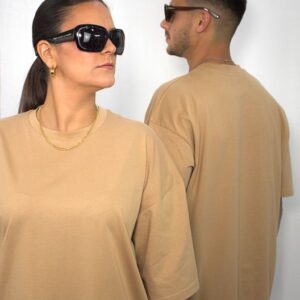 T-Shirt Oversize Cafe com Leite - Image 1