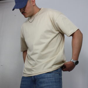 T-Shirt Oversize Areia - Image 2